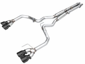 Ford Mustang Performance Exhaust - AWE Tuning - Cat Back Track Edition - Diamond Black - 2024+